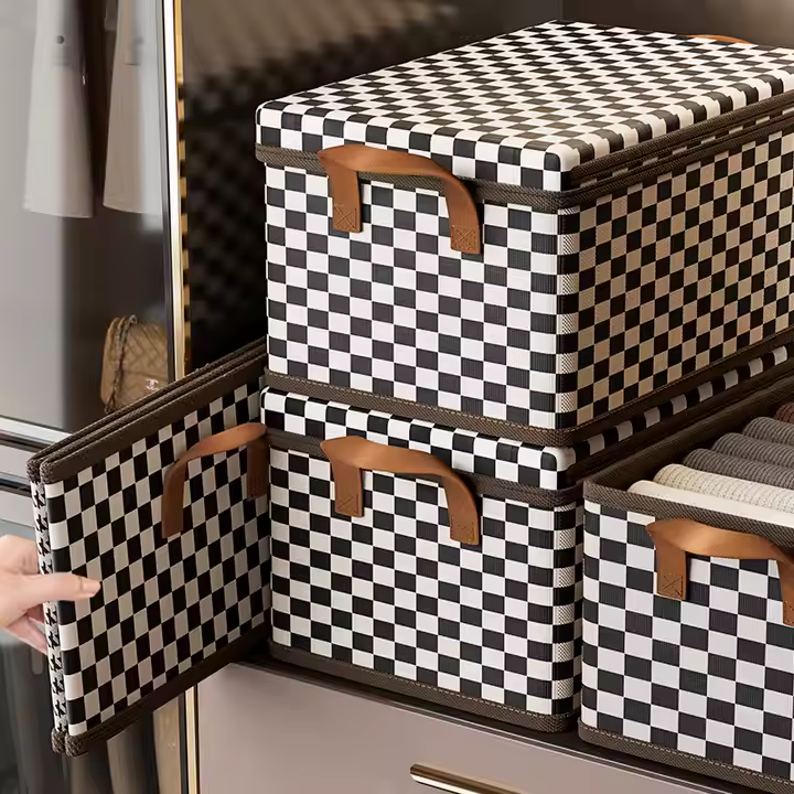 Foldable Wardrobe Clothing Organizer Boxተጣጣፊ ልብስ ማከማቻ ሣጥን አልባሳት ማደራጃ አልባሳት ማደራጃ